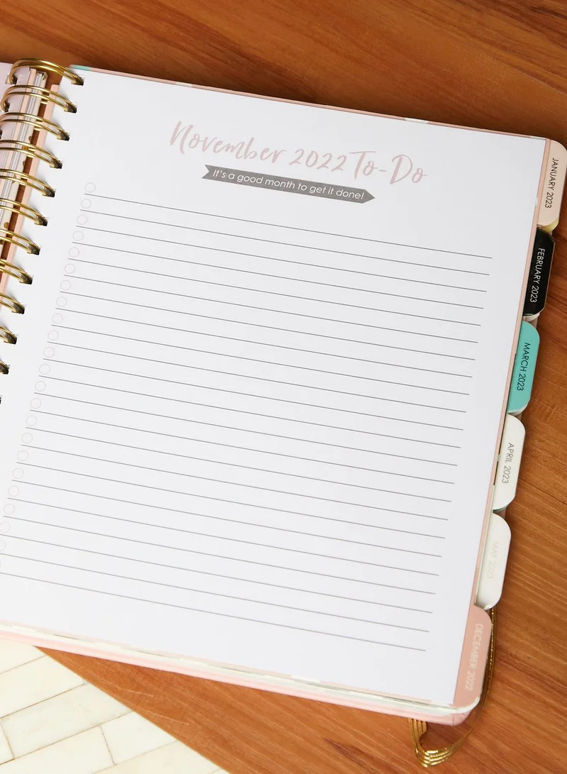 Tri-Coastal Gold Dot Journal Organized Chaos