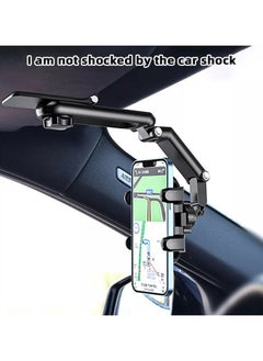 Generic 180° Rotation Car Phone Holder - Multifunctional Sun Visor Phone Stand, Adjustable Mount for Smart Phones, Universal Compatibility for Cars & Trucks  - Image 3
