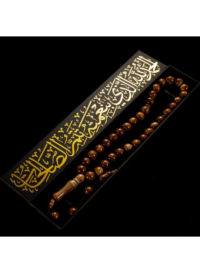 Authentic Kuka Wood Tasbih 33 Beads | Natural Wooden Prayer Beads | Traditional Islamic Tasbih | Ramadan & Eid Gift for Men - Image 5