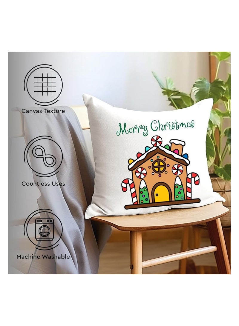 PRINTSHOP4ME Christmas Pillow-Soft Decorative Throw Pillow With Designs Great For Living Room,Bedroom,Couch Or Sofa,Perfect Holiday Decor For Winter Look,Home Decoration Decor - Image 5