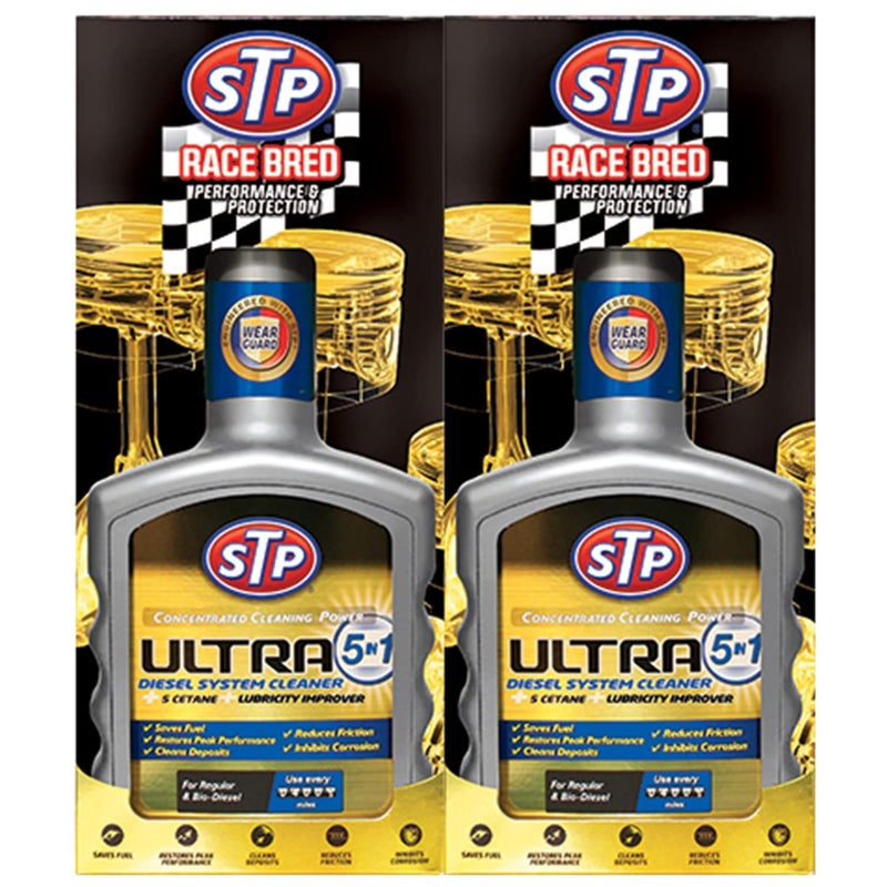 STP Ultra 5 in 1 Diesel System Cleaner 400 ML (Advanced Formula with STP Wearguard) : Pack of 2 - Image 5