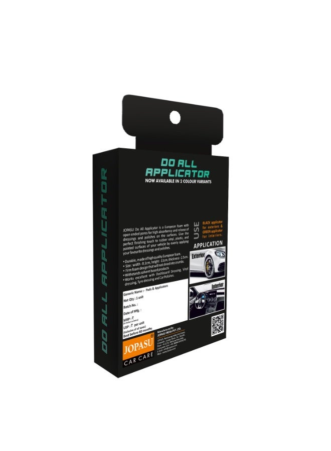 Jopasu Do All Applicator (Pack of 3) – Premium Foam Pad for Car Polish, Wax & Dressing | High Absorbency for Tyres, Plastics, Vinyl, Rubber & Painted Surfaces - Image 2