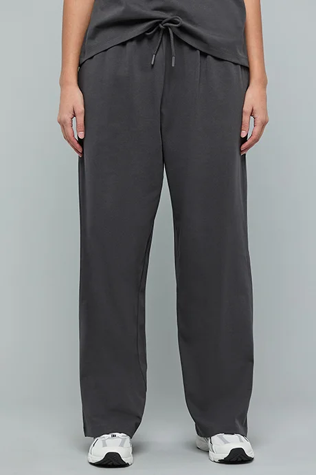 R&B Solid Sweatpants with Drawstring Waist