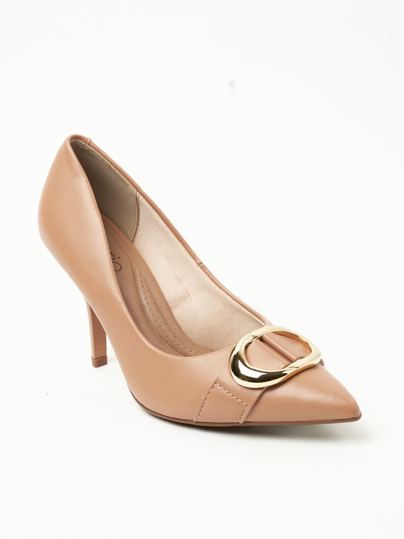 Beira Rio Mid Heels Shoes for Women – Classic Mid Heel Pumps for Girls & Ladies Office Wear - Image 1