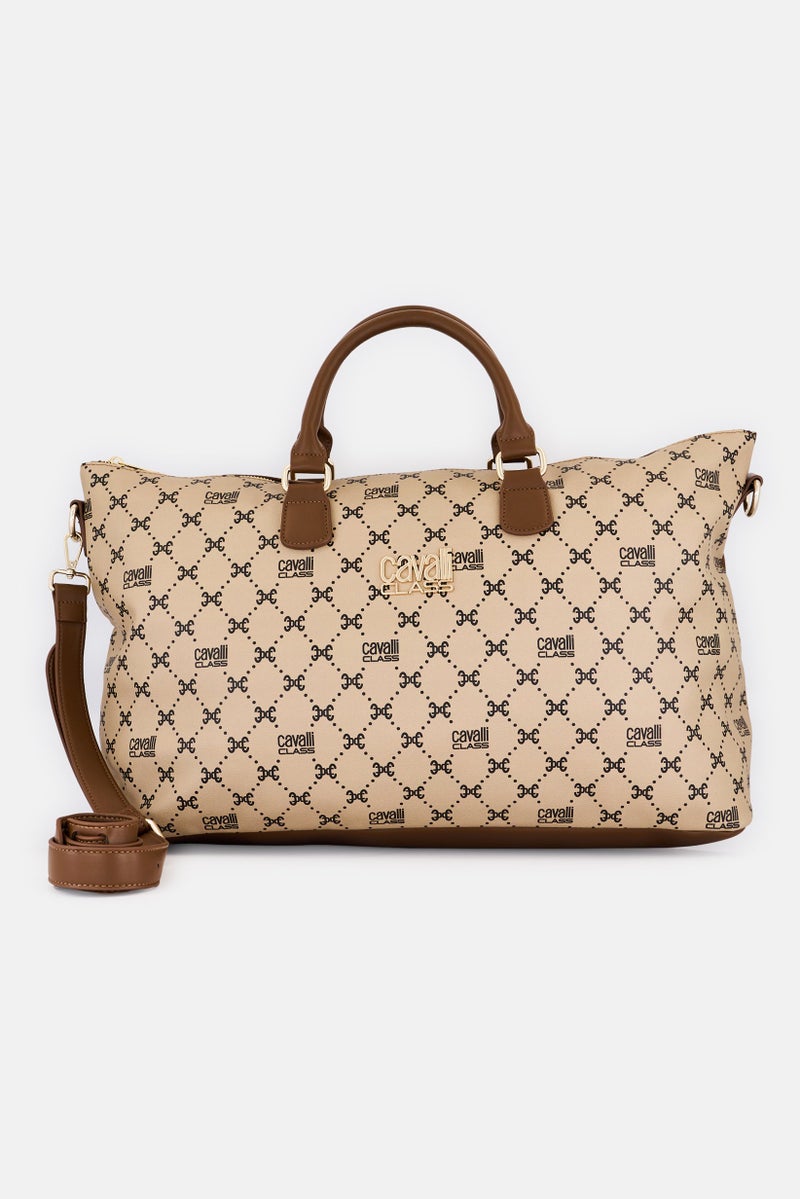Cavalli Class Women Brand Logo Tote Bag, Multicolor - Image 1