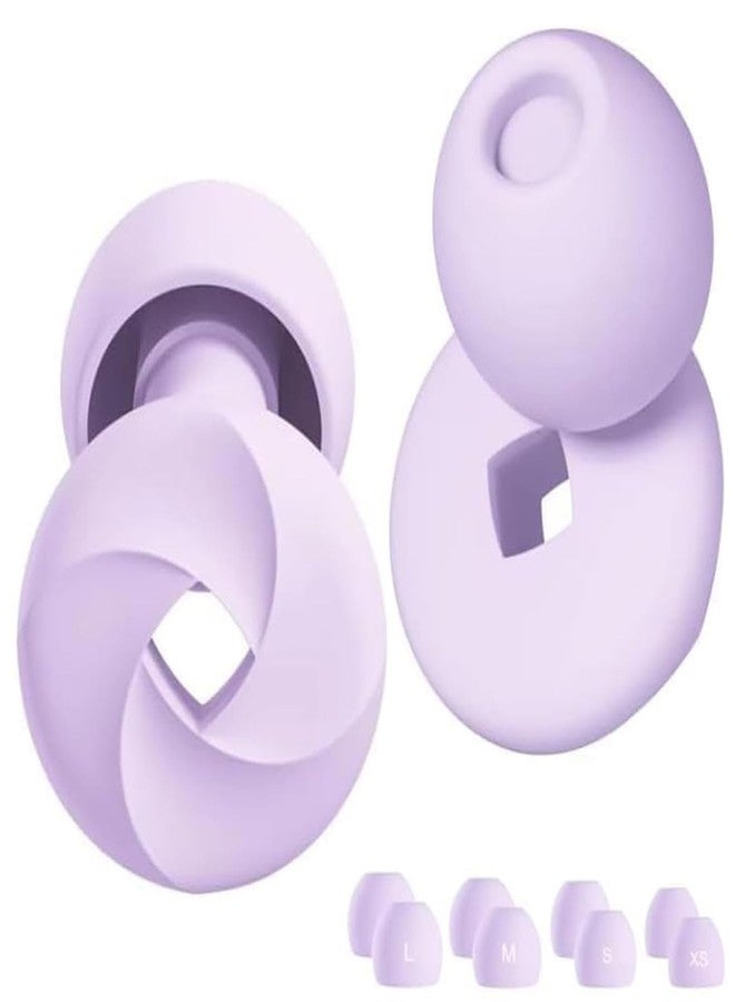 BCNJEPIN Earplugs for Sleeping Swimming, Block up to 33dB, Earplugs for Noise Cancelling Set for 1 Pair with 4 Ear Tips, Silicone Ear Plugs for Sleeping, Swimming, Studying, Working (XS/S/M/L) - Image 1