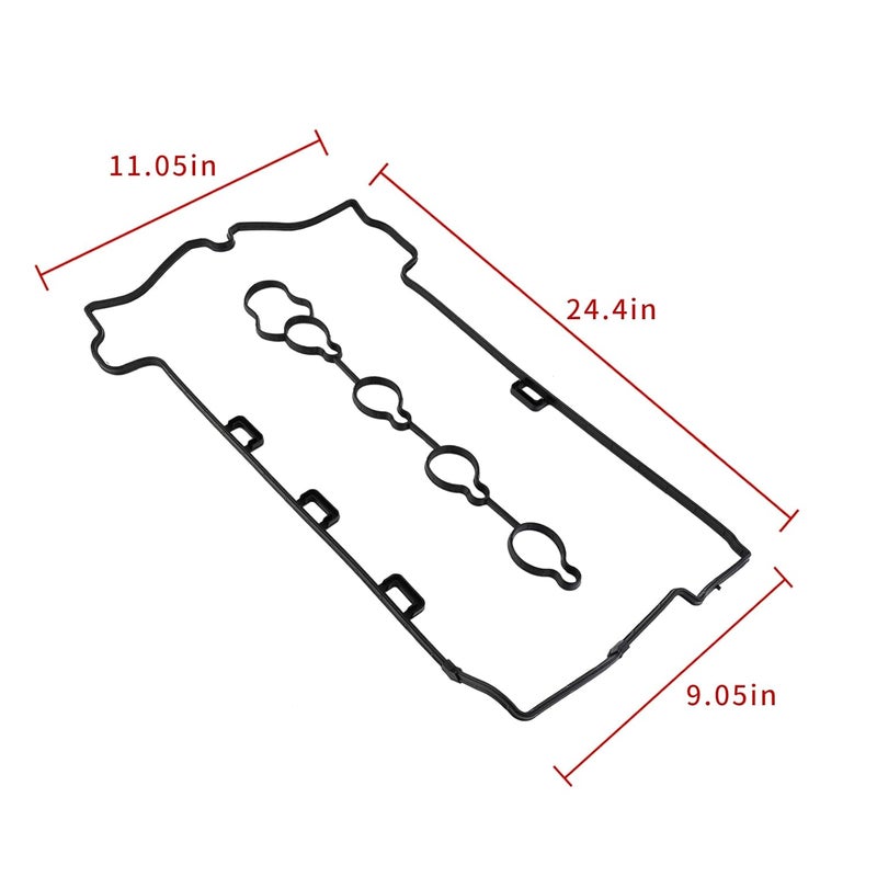 Cybal 12609291 12608604 VS50778R Valve Cover Gasket Compatible with 2008-2017 Buick Lacrosse Regal Verano Chevy Captiva Sport Cobalt Equinox HHR Impala GMC Terrain Pontiac Solstice Saturn Sky 2.0L 2.4L 4L - Image 3