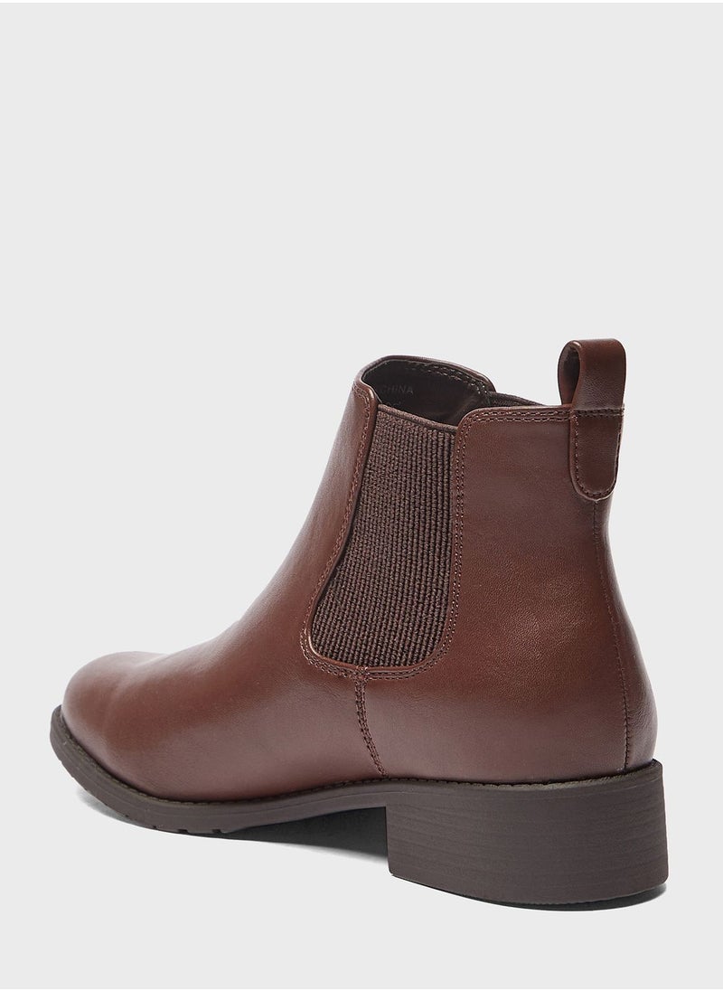 Celeste - Low Heel Ankle Boots - Image 1