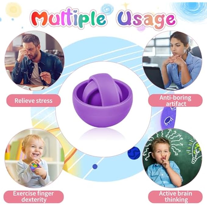 Yrissmiss Fidget Toys for Kids, Sensory Toys for Teens, Gifts for Boys Girls ADHD Autism Stress Relief Quiet Finger Tools Classroom - Image 4