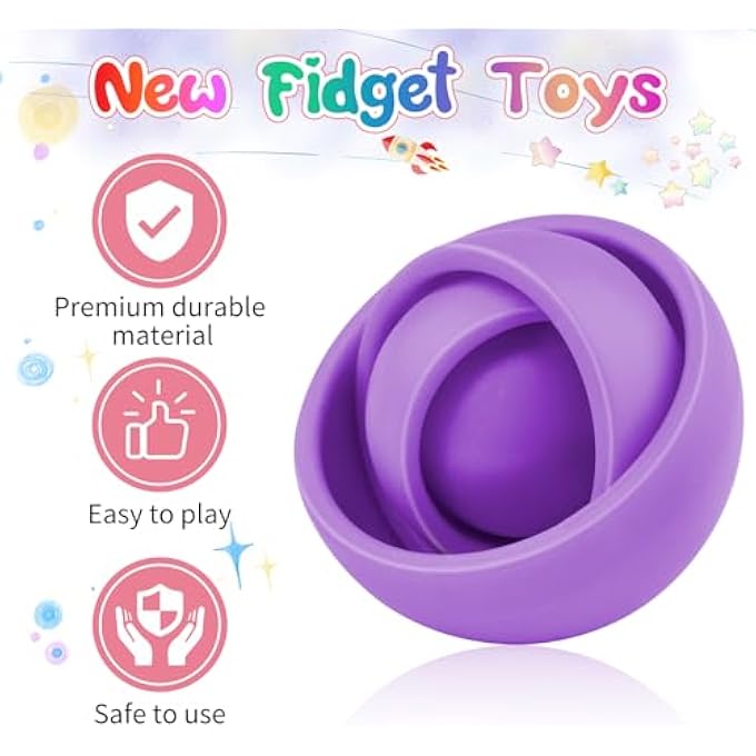 Yrissmiss Fidget Toys for Kids, Sensory Toys for Teens, Gifts for Boys Girls ADHD Autism Stress Relief Quiet Finger Tools Classroom - Image 2
