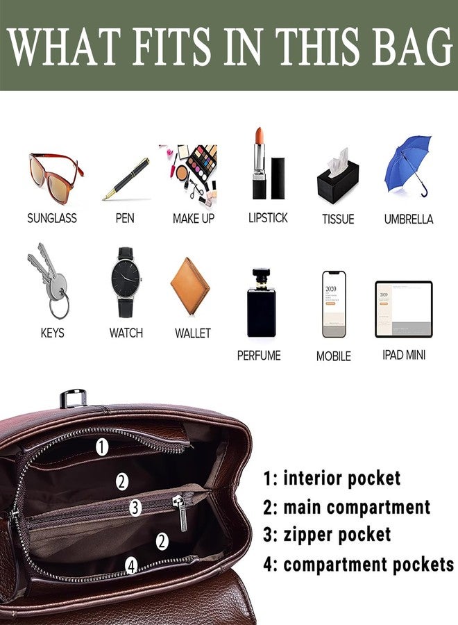 SHARPAD Genuine Leather Satchel for Women Top Handle Bags Handmade Purse Vintage Embossed Leather Crossbody Handbags Hobo Bag (Green-3), Green-3 - Image 5