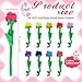 Deekin 36 Pcs Valentines Day Plush Rose Flower Bendable Stems Colorful Soft Rose Stuffed Flower Toy Fake Bendy Plush Bouquet Roses Valentine Bulk for Women Girlfriend Gift Graduation 126 - Image 4