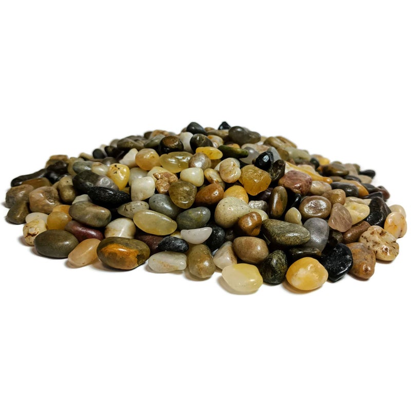 Midwest Hearth Decorative Polished Mixed Pebbles 3/8" Gravel Size - (2-lb Bag) - Image 4