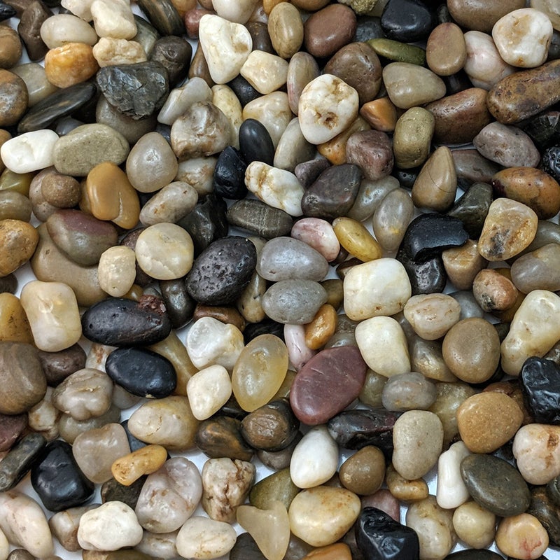 Midwest Hearth Decorative Polished Mixed Pebbles 3/8" Gravel Size - (2-lb Bag) - Image 1
