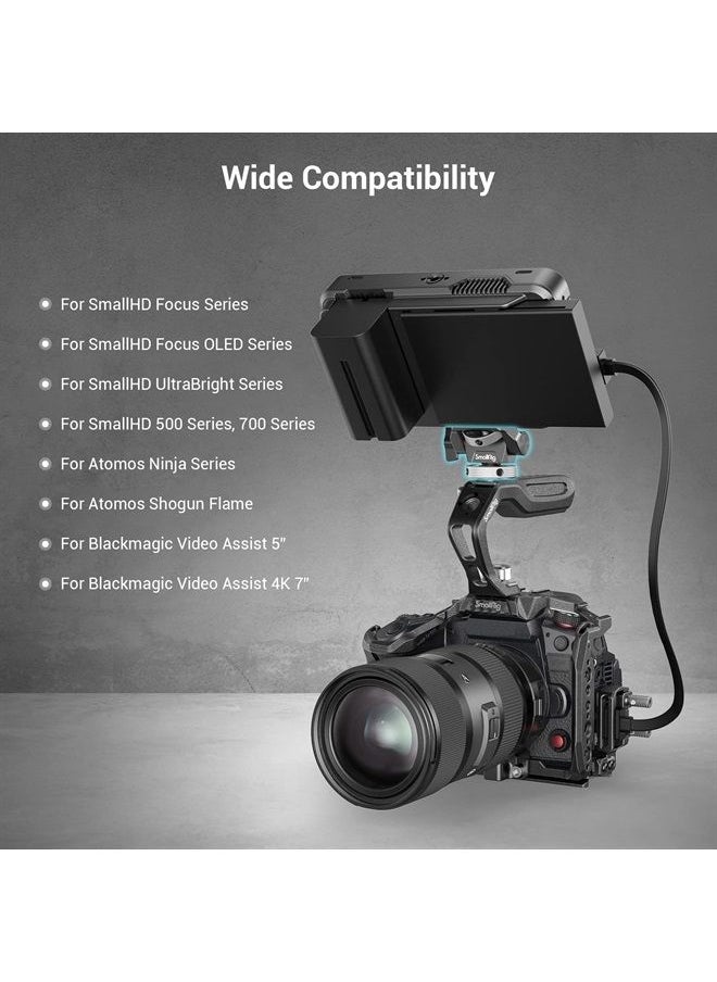 SMALLRIG - Field Monitor Mount Monitor Holder Swivel and Tilt Adjustable with Cold Shoe Mount for 5" and 7" Monitor - 2905 - Image 1