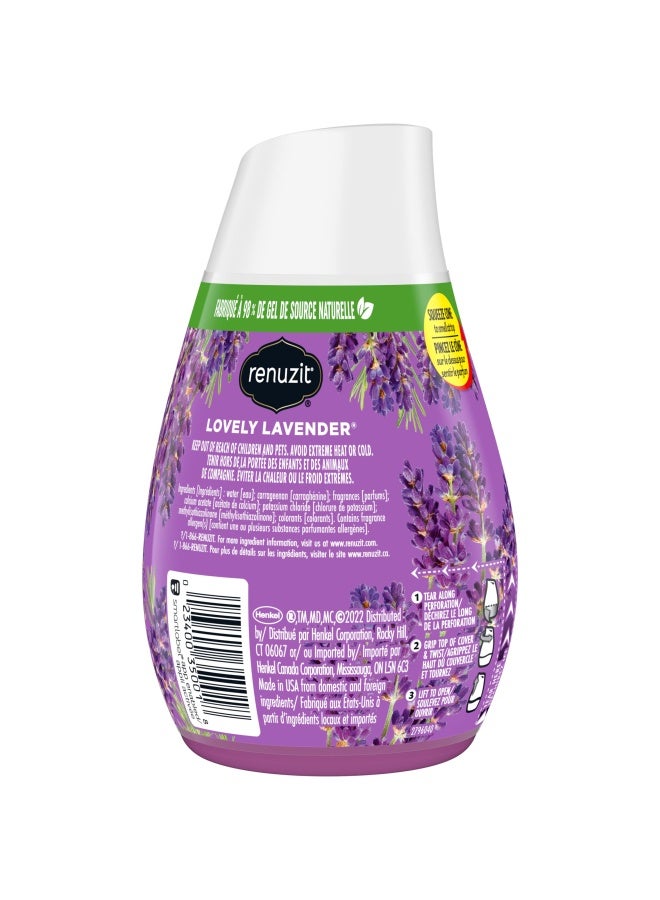 Renuzit Gel Solid Air Freshener, Lovely Lavender Scent, Nonstop Freshness, 12 Total Air Freshener Cones, Brand is Renuzit. - Image 1
