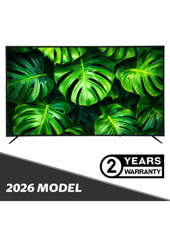 جينيرال جولد تلفزيون ذكي من GeneralGold بقياس 100 بوصة بتقنية QLED ودقة 4K UHD | نظام WebOS | تصميم بدون إطار | يدعم Netflix وYouTube وPrime Video - Image 2