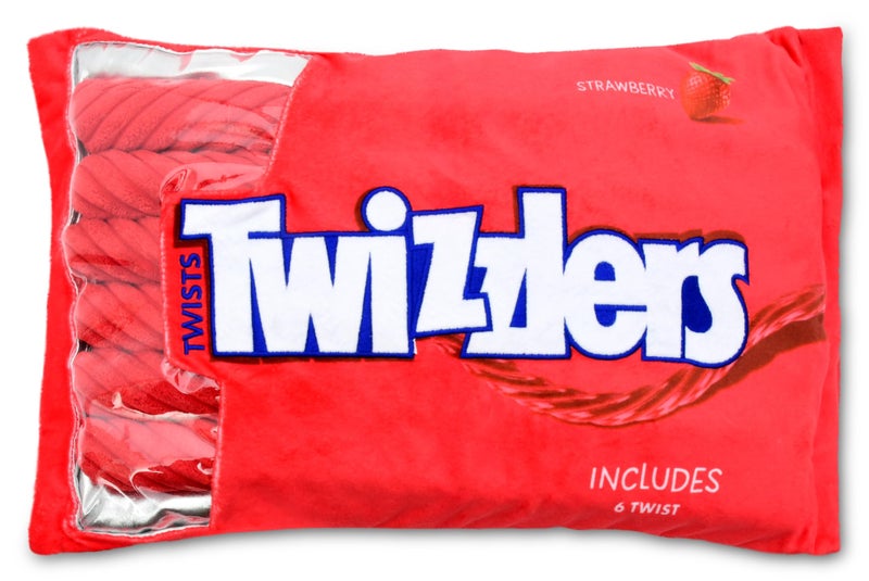 iscream Twizzlers Strawberry 19 x 85 Pillow Set with Mini Twist Pillows