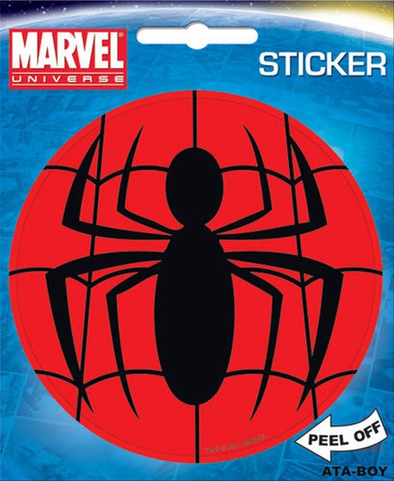 AtaBoy Marvel Comics Spiderman Logo 4 Full Color Sticker - Image 2