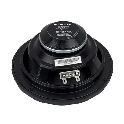 Orion XTR Series XTR654NEO Slim Neodymium High Efficiency 6.5” Mid-Range Bullet Loudspeakers, 1200W Max Power, 300W RMS, 4 Ohm, 1.5” Voice Coil - Pro Car Audio Stereo, Premium Midrange Speakers (Pair) - Image 5