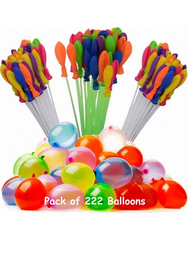 جيادا بالونات المياه السحرية القابلة للملء والربط الأوتوماتيكية من جيادا لهولي - متعددة الألوان (عبوة من 6 قطع (222 بالونة) - Image 1