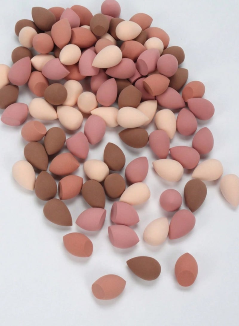 50 Pieces Mini Makeup Sponges, Makeup Sponges Set for Liquid, Cream and Powder, Multicolor Latex-Free Beauty Sponges for Foundation Applicator Suitable for All Skin Types - Image 2