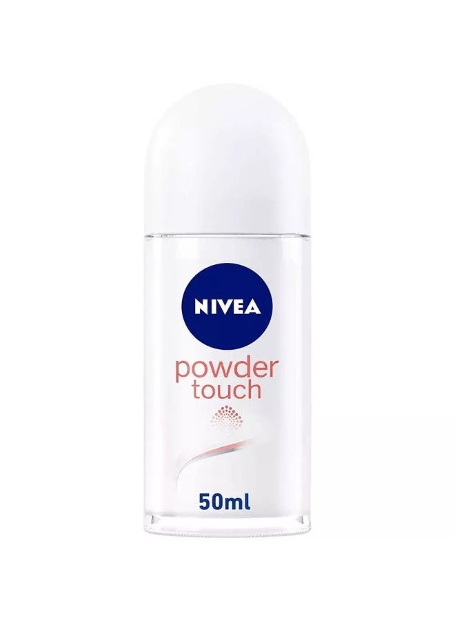 NIVEA Powder Touch Roll On, Antiperspirant for Women, Roll-on 50ml - Image 2