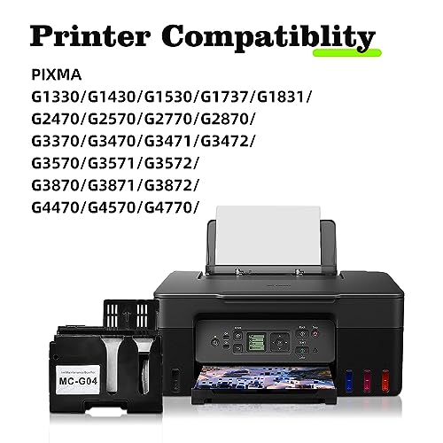 Aomya MC-G04 Ink Maintenance Tank with Chip MC G04 for Canon PIXMA G1330 G3370 G1430 G2470 G3470 G3471 G3472 G4470 Pritner Ink Waste Box - Image 2