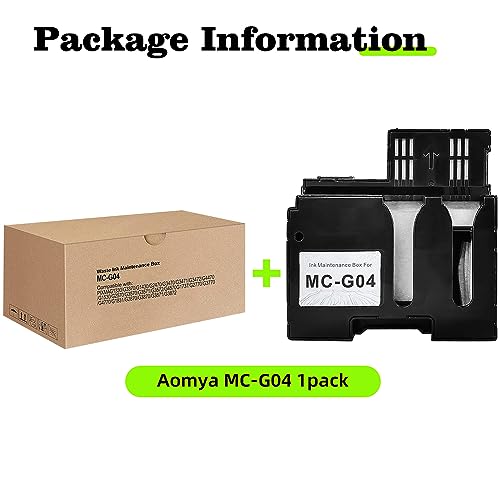 Aomya MC-G04 Ink Maintenance Tank with Chip MC G04 for Canon PIXMA G1330 G3370 G1430 G2470 G3470 G3471 G3472 G4470 Pritner Ink Waste Box - Image 5