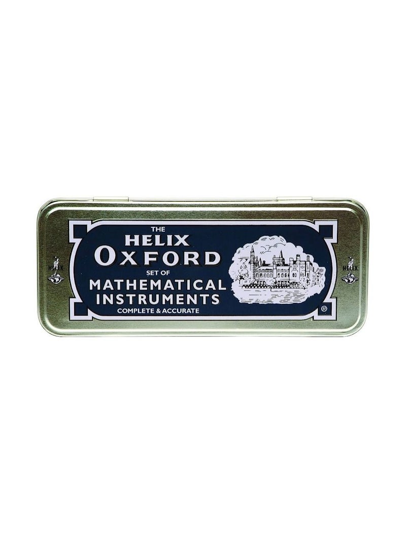 Oxford Maths Set, Mathematical Instrument Box, 9-Piece