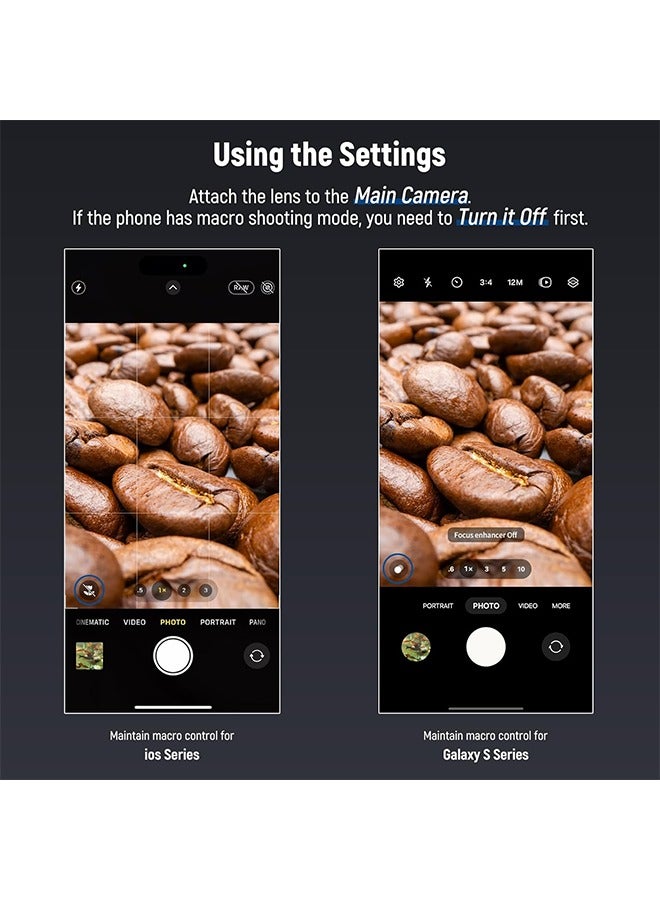 NEEWER 18mm 2X Macro Probe Lens with 17mm Thread for Mobile Phone Video Recording, for NEEWER Phone Cage/Phone Case with 17mm Lens Adapter Compatible with iPhone Samsung, LS-51 - Image 4