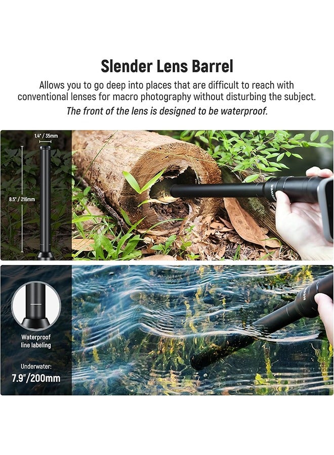 NEEWER 18mm 2X Macro Probe Lens with 17mm Thread for Mobile Phone Video Recording, for NEEWER Phone Cage/Phone Case with 17mm Lens Adapter Compatible with iPhone Samsung, LS-51 - Image 2