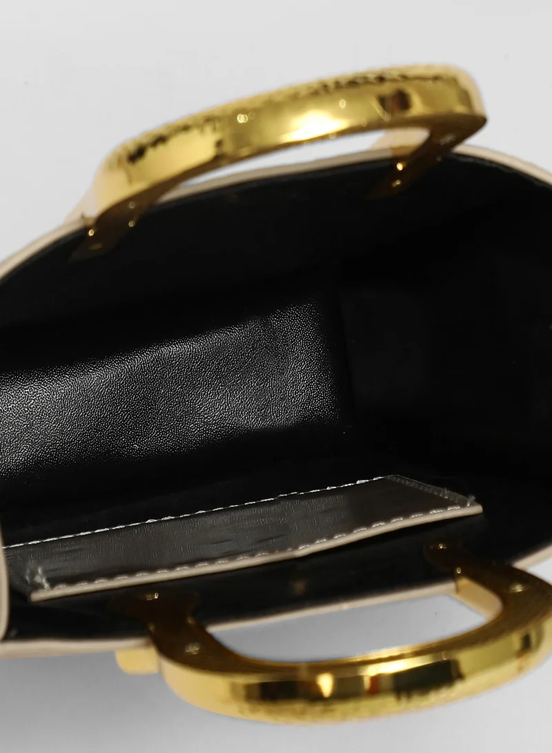 Haute Sauce Beige Serpant Hand Bag for Women | Best Price UAE