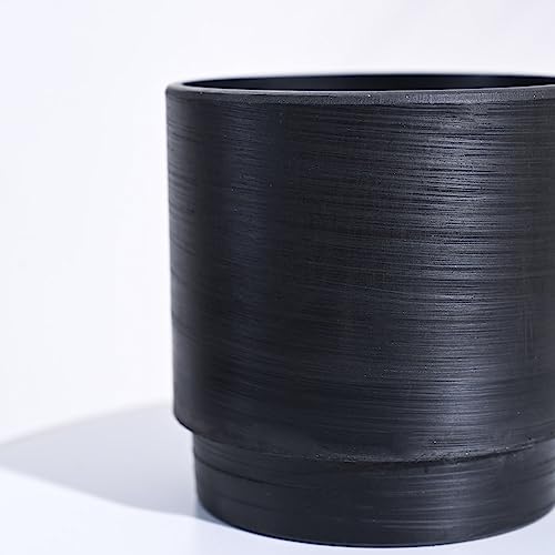 UGAOO Rezer Oslo Plastic Flower Pot (Diameter 4.7 Inches, Black) | Durable Planter for Home, Balcony, Garden & Patio | Indoor & Outdoor Use | Stylish Gamla for Living Room & Decor - Image 4