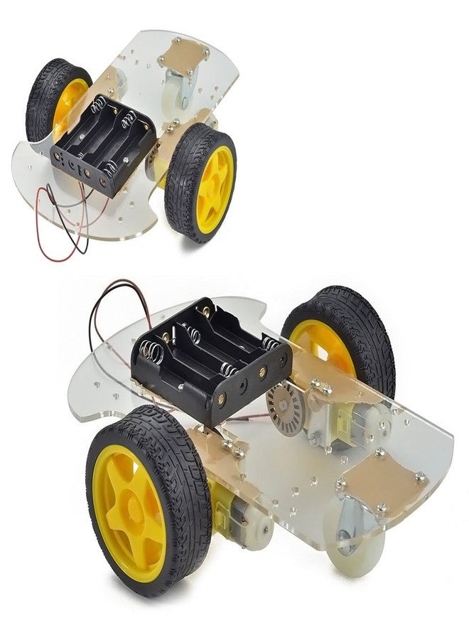 REES52 Robot Smart Car Based 3 Wheels 2 Motors (200 x 150 mm) - Image 1
