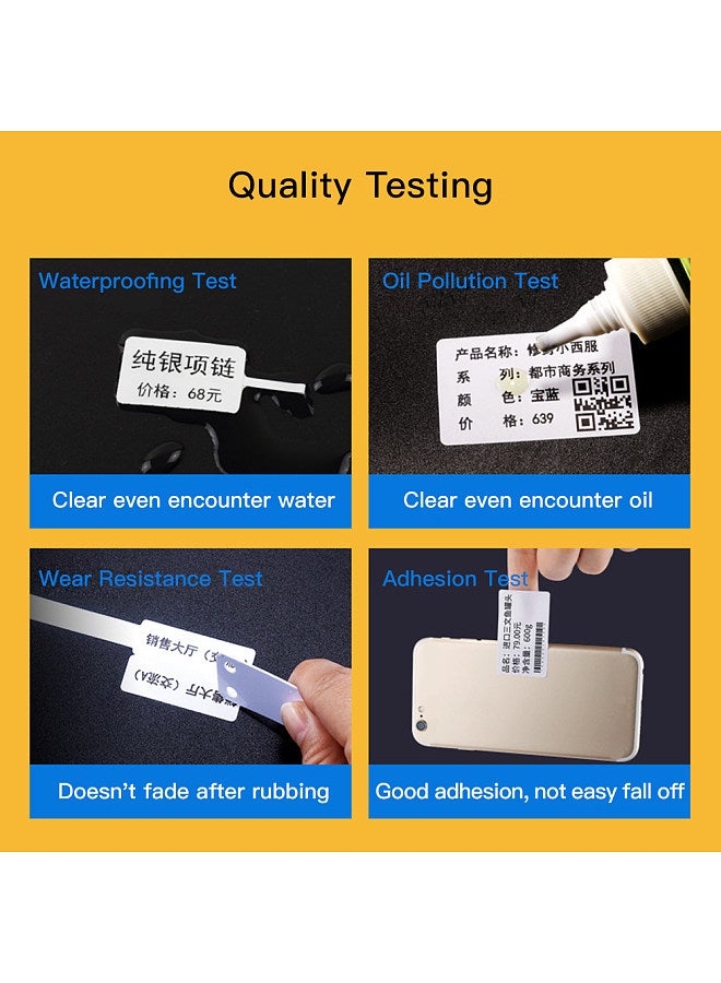 NIIMBOT White Blank Thermal Printing Paper Roll for B21 Label Printer Barcode Price Size Name Label Paper Waterproof Oil-Proof Tear Resistant 30*15mm 460sheets/roll for B3S/B11 Thermal Printer - Image 3