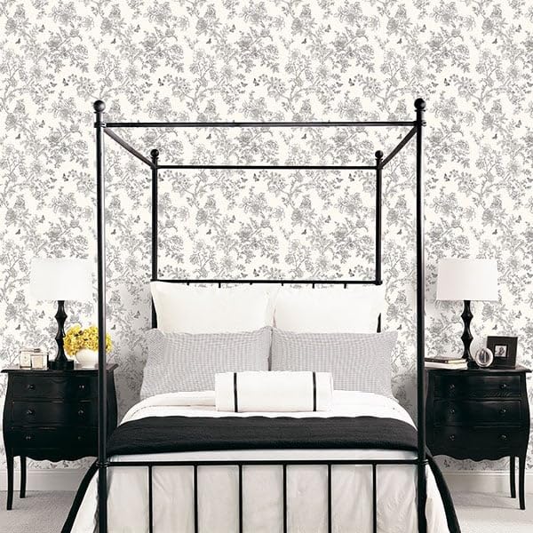 Norwall Butterfly Toile Wallpaper - Image 2