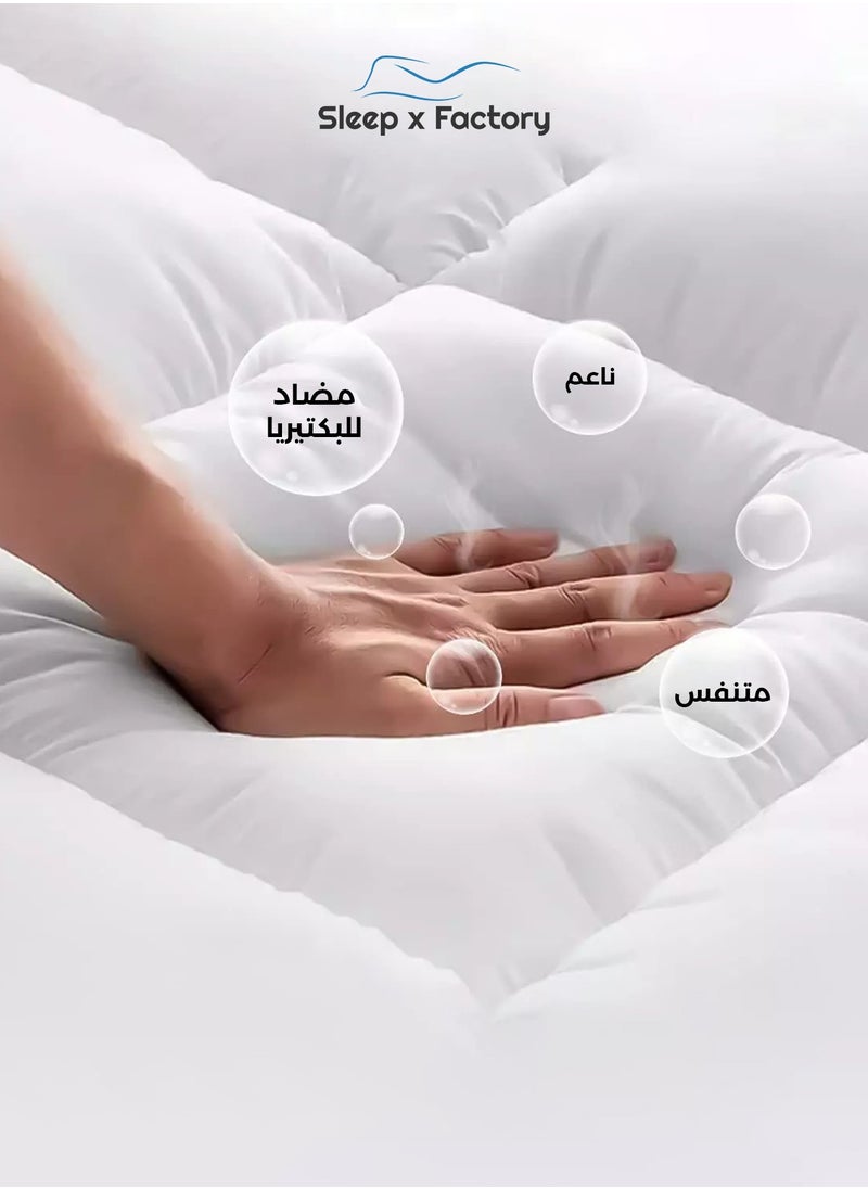 سليب × فاكتوري - لباد مرتبة 10 سم 200x180  فندقي - Image 1