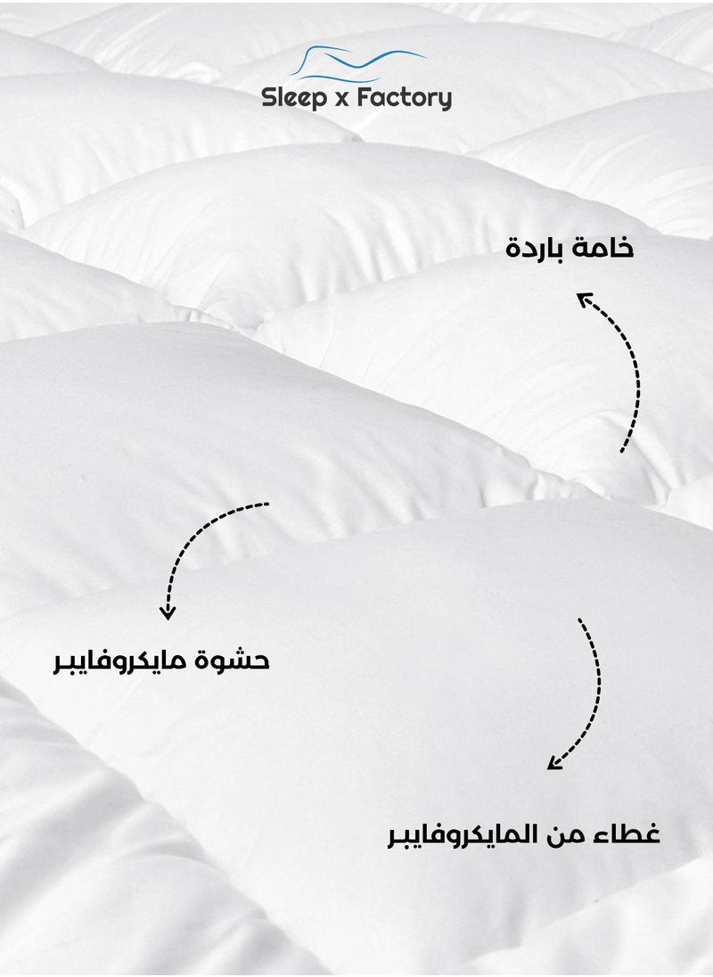 سليب × فاكتوري - لباد مرتبة 10 سم 200x180  فندقي - Image 1