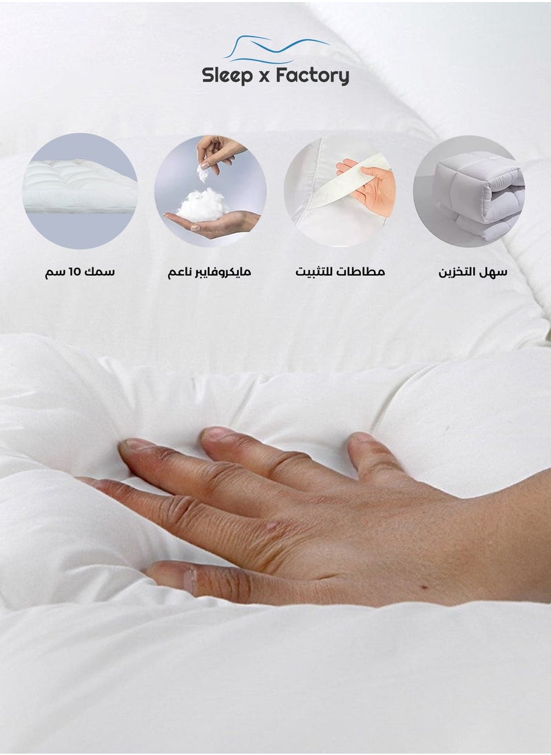 سليب × فاكتوري - لباد مرتبة 10 سم 200x180  فندقي - Image 1
