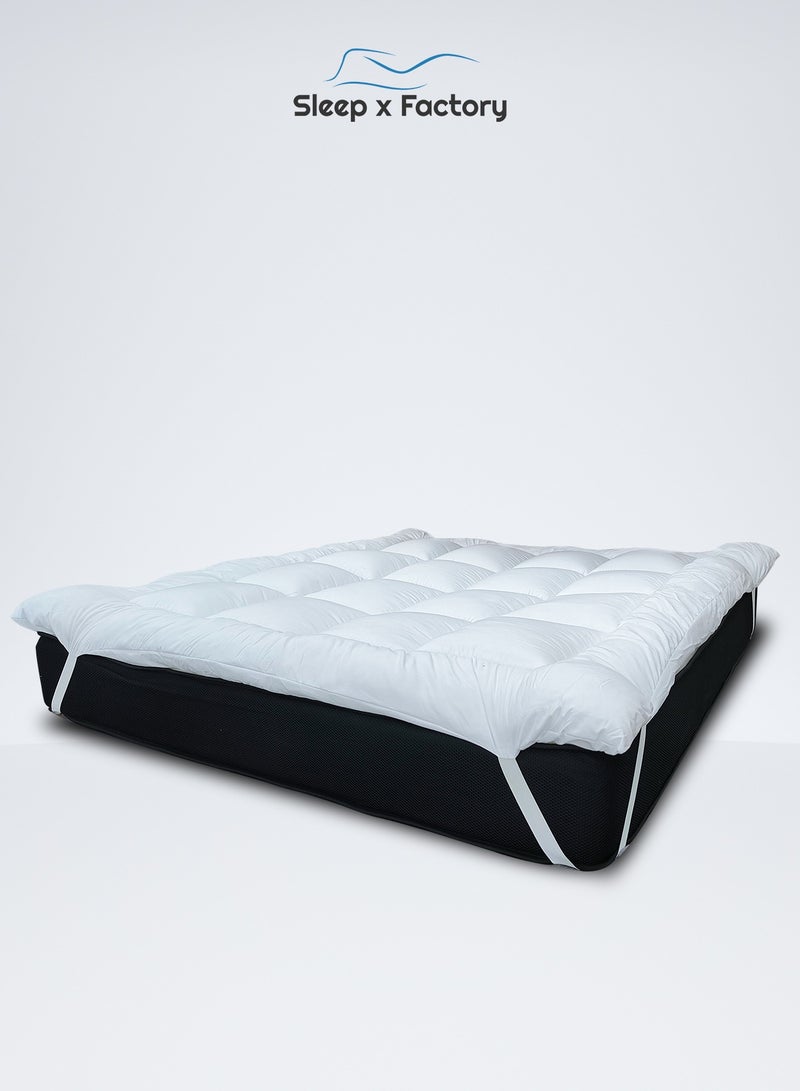 Luxurious Mattress Topper 200x180x10 cm