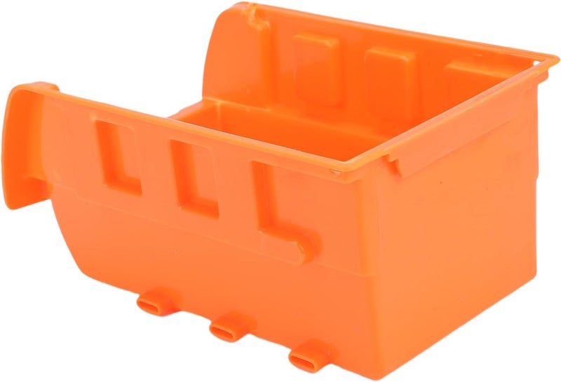 Stackable Wall Mounted Storage Bin Efficient Organizer for Garage Tools for DIY Enthusiasts PP Orange 8 Stackable Bins for Screws Nuts Bolts Nails - Image 5