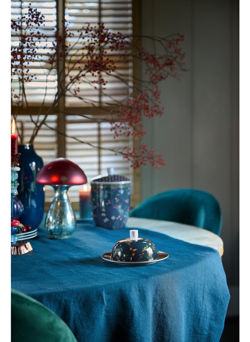 Pip Studio - Berry Blues Blue Porcelain Butter Dish 17 cm - Image 1