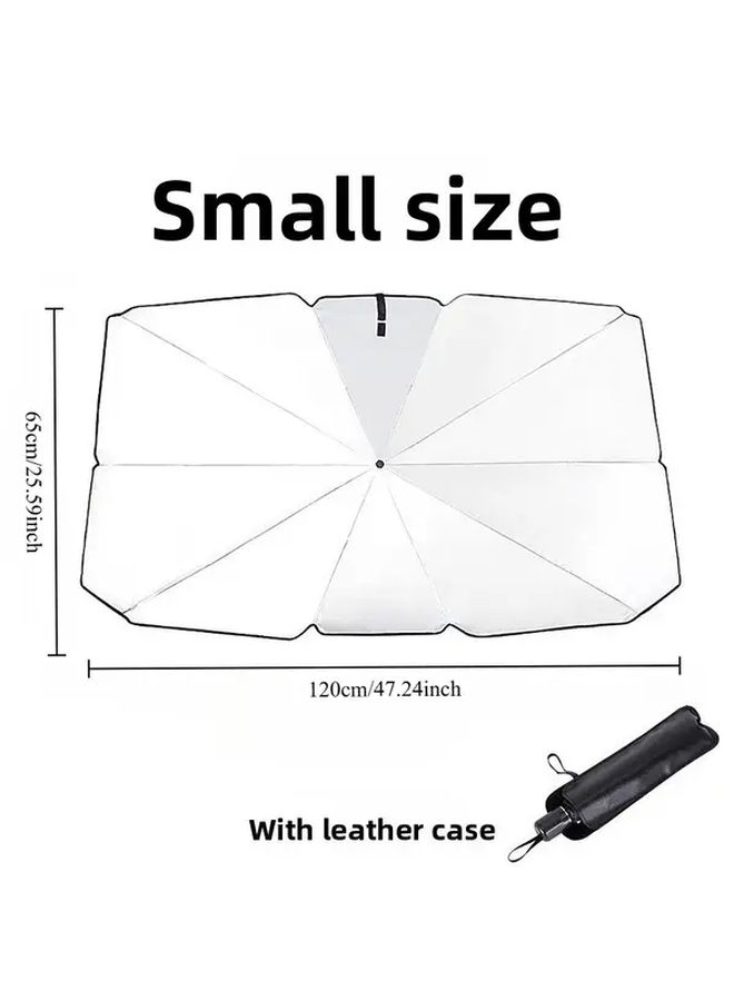 Small Foldable Car Umbrella Sun Shade For Front Window Heat Insulation - Image 5