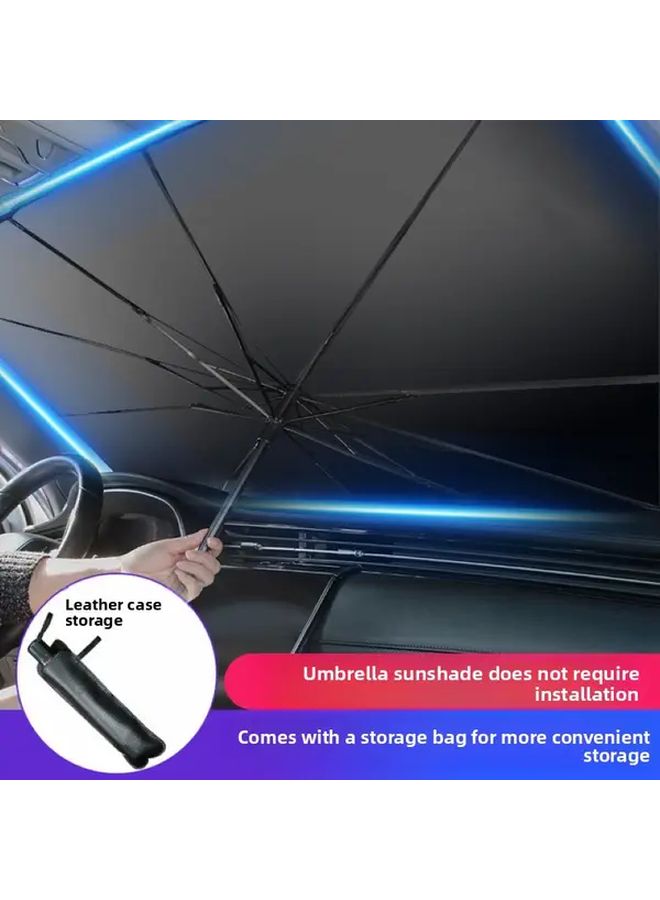 Small Foldable Car Umbrella Sun Shade For Front Window Heat Insulation - Image 1