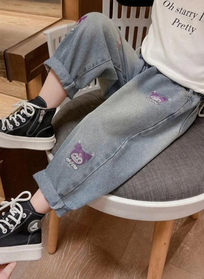 يونيكي Grey Relaxed Mid Rise Solid jeans