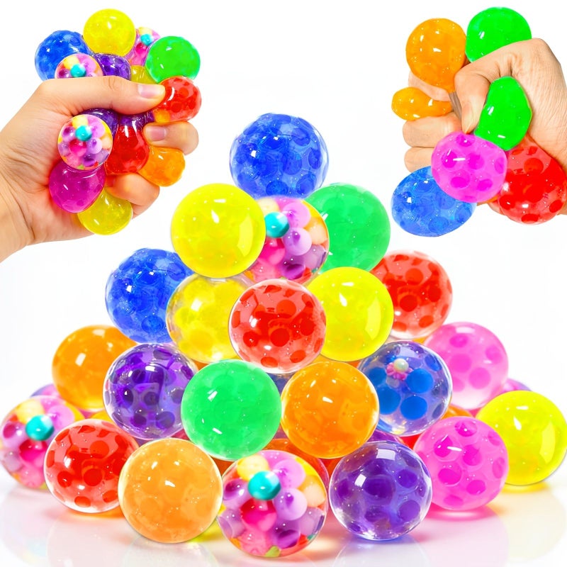 Assorted 26pcs Colorful Squishy Balls Slow Rising Squeeze Balls Bulk Gift Pack Soft Sensory Toys For Kids Birthday Party Favor Easter Basket Stuffers Classroom Prizes - Image 1