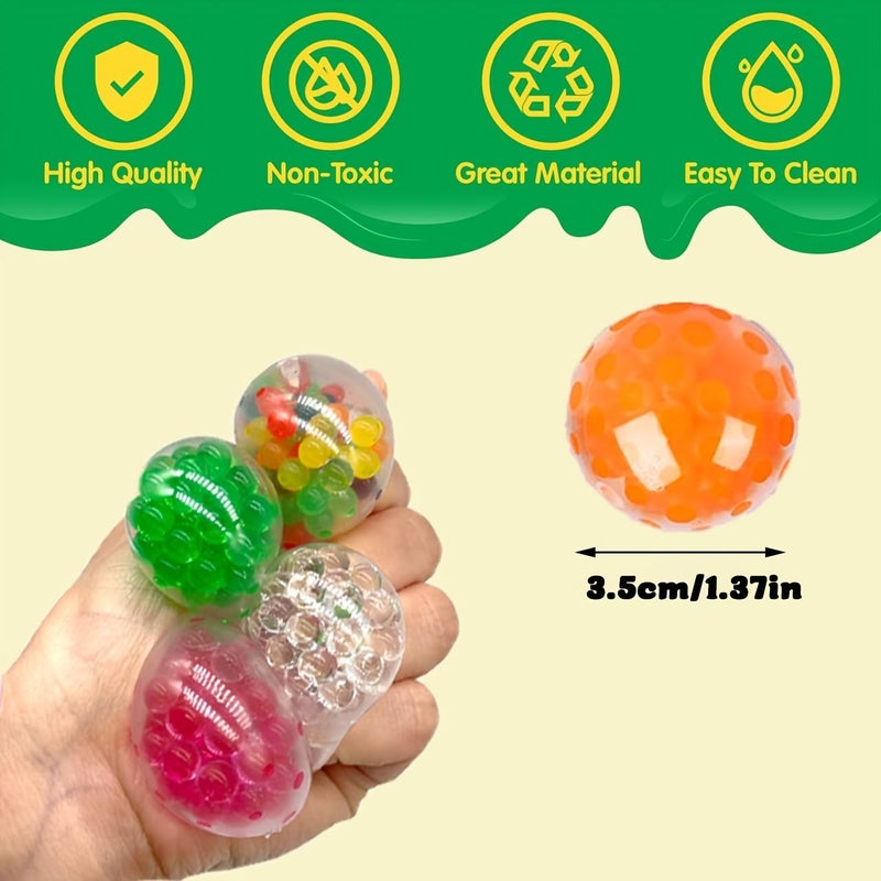Assorted 26pcs Colorful Squishy Balls Slow Rising Squeeze Balls Bulk Gift Pack Soft Sensory Toys For Kids Birthday Party Favor Easter Basket Stuffers Classroom Prizes - Image 3