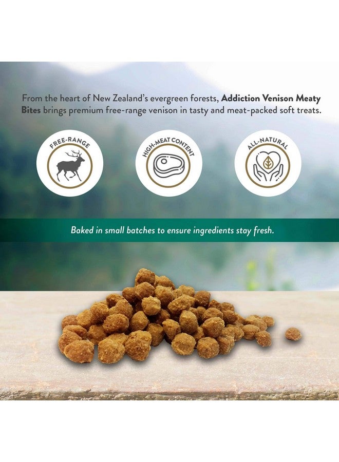 ADDICTION Venison Recipe Meaty Bites, All Natural Free Range Grain Free High Meat Dog Treats, 4 Oz. - Image 5