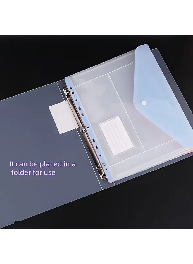 1 Folder With 11 Holes Expandable Binder Plus 6 File Bags Random Colors Suitable For School Office Home Business Use - Image 3